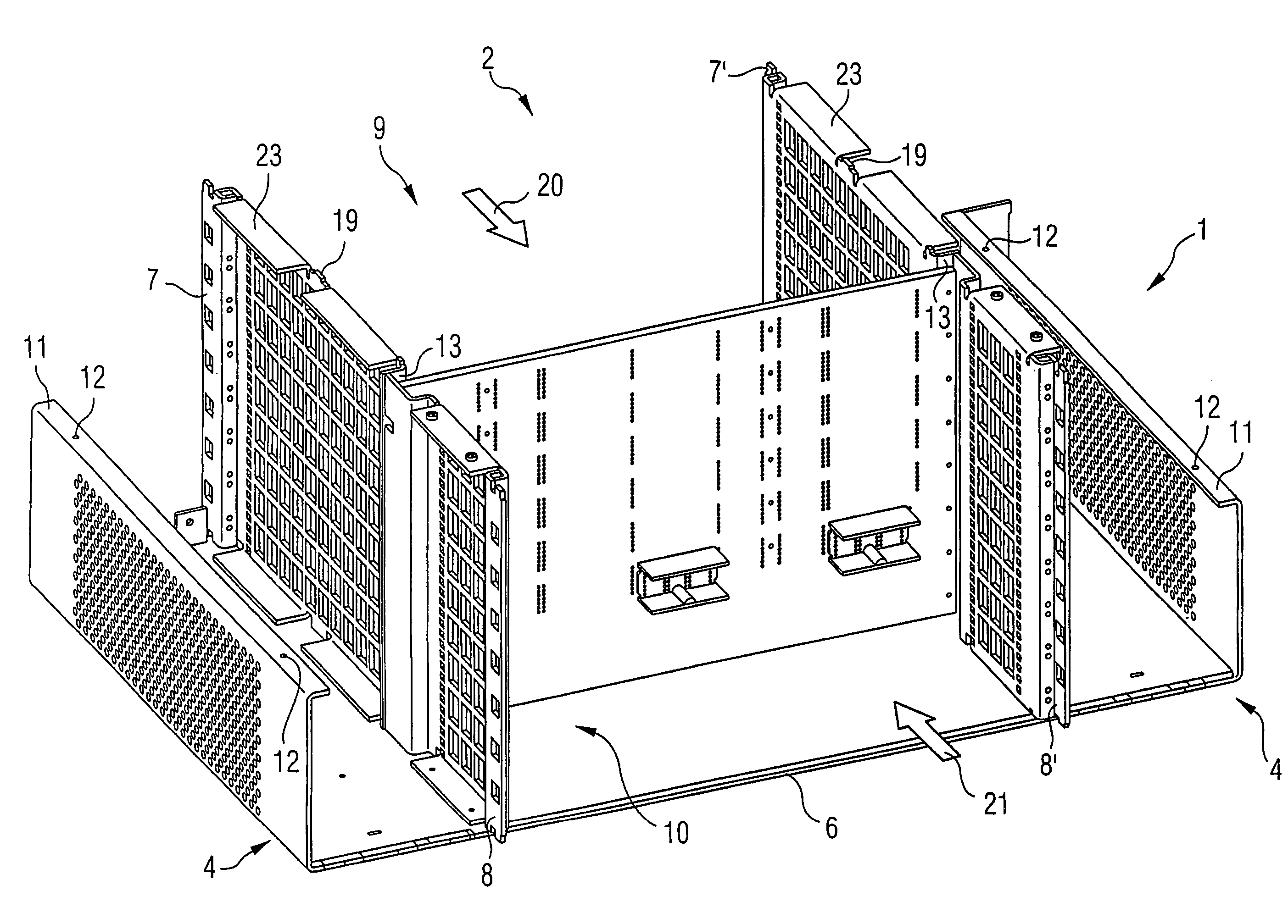 Electrically shielded module carrier