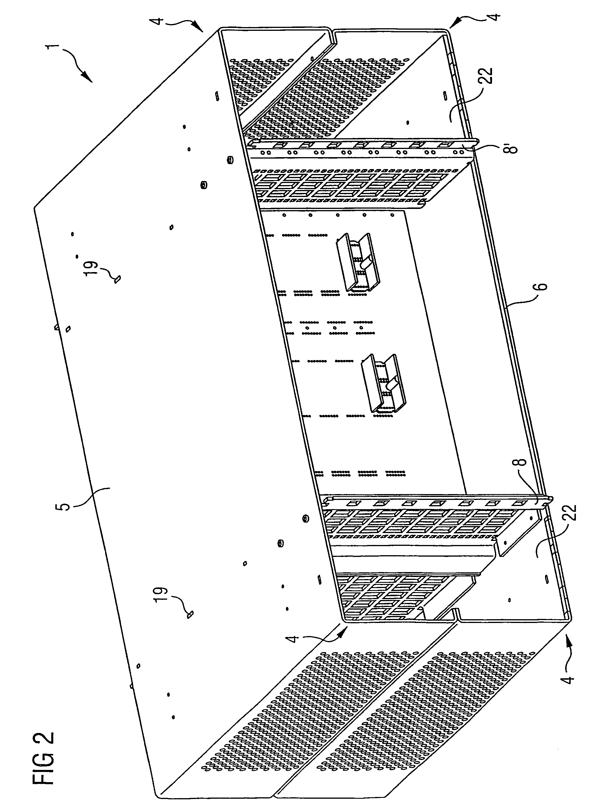 Electrically shielded module carrier