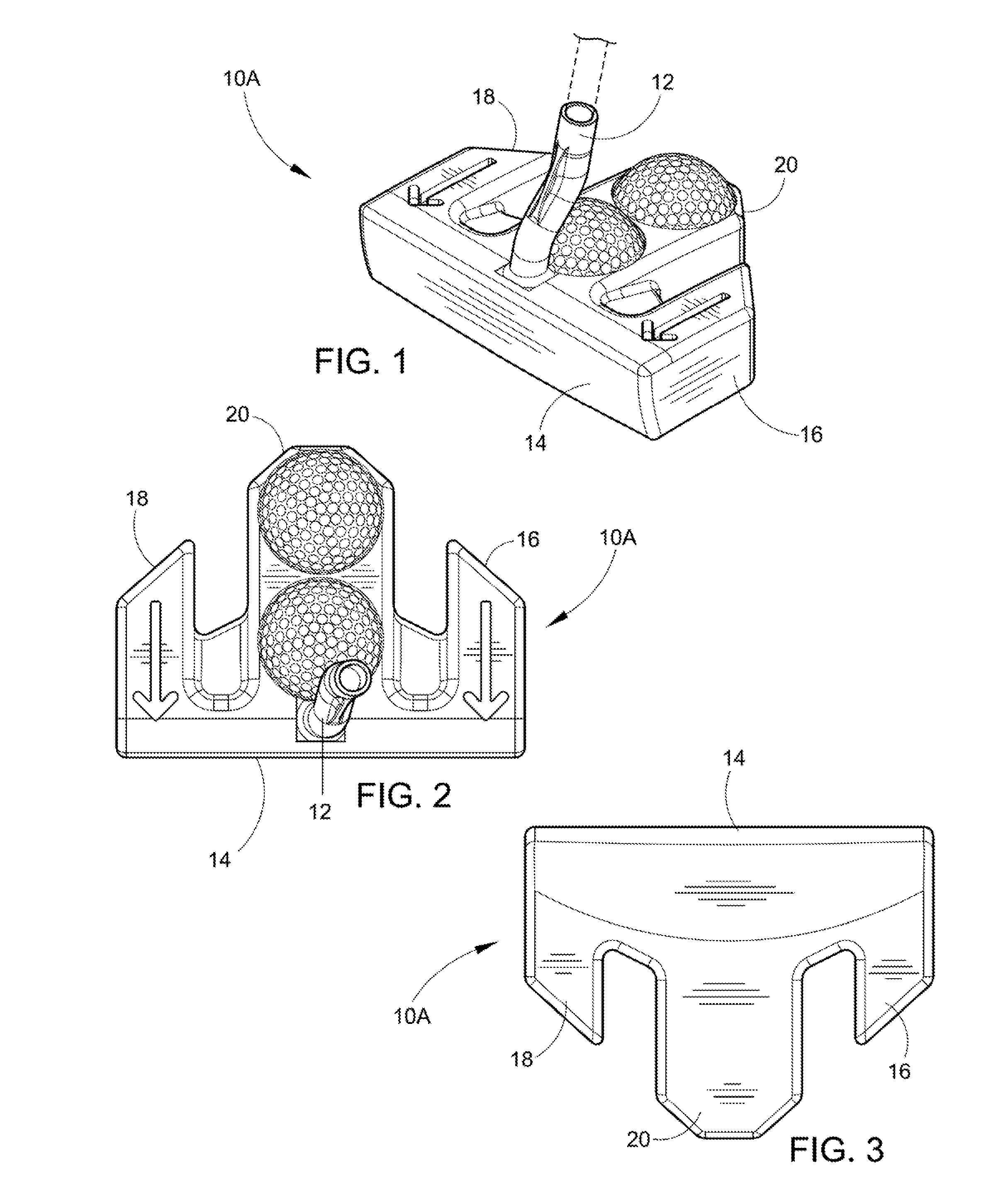 Double action golf putter head