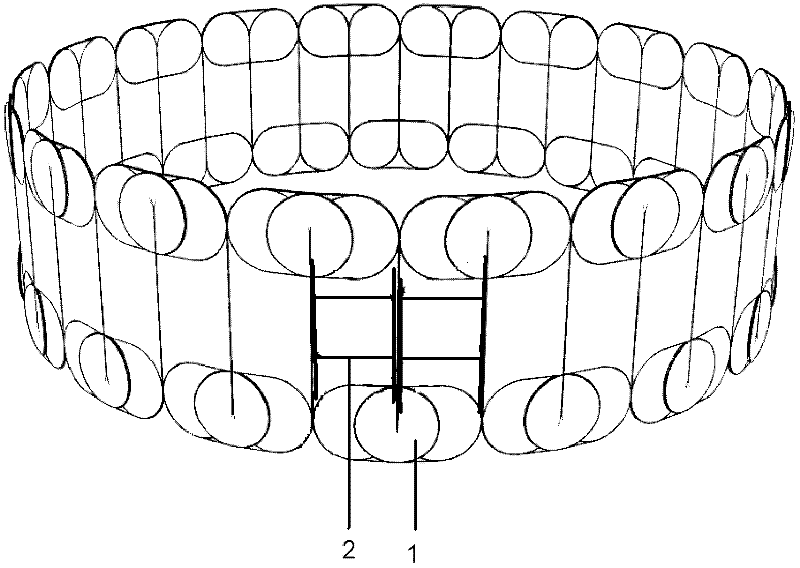 Deployable surface device with fixed truss structure