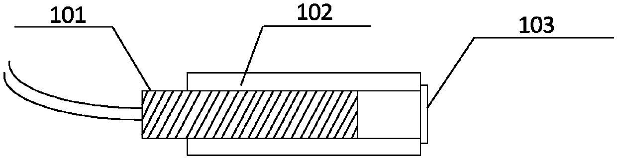 Gas leak detection device and method based on low coherence fiber optic microphone