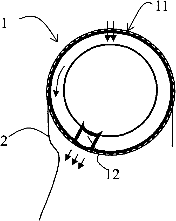 Release paper recovering device