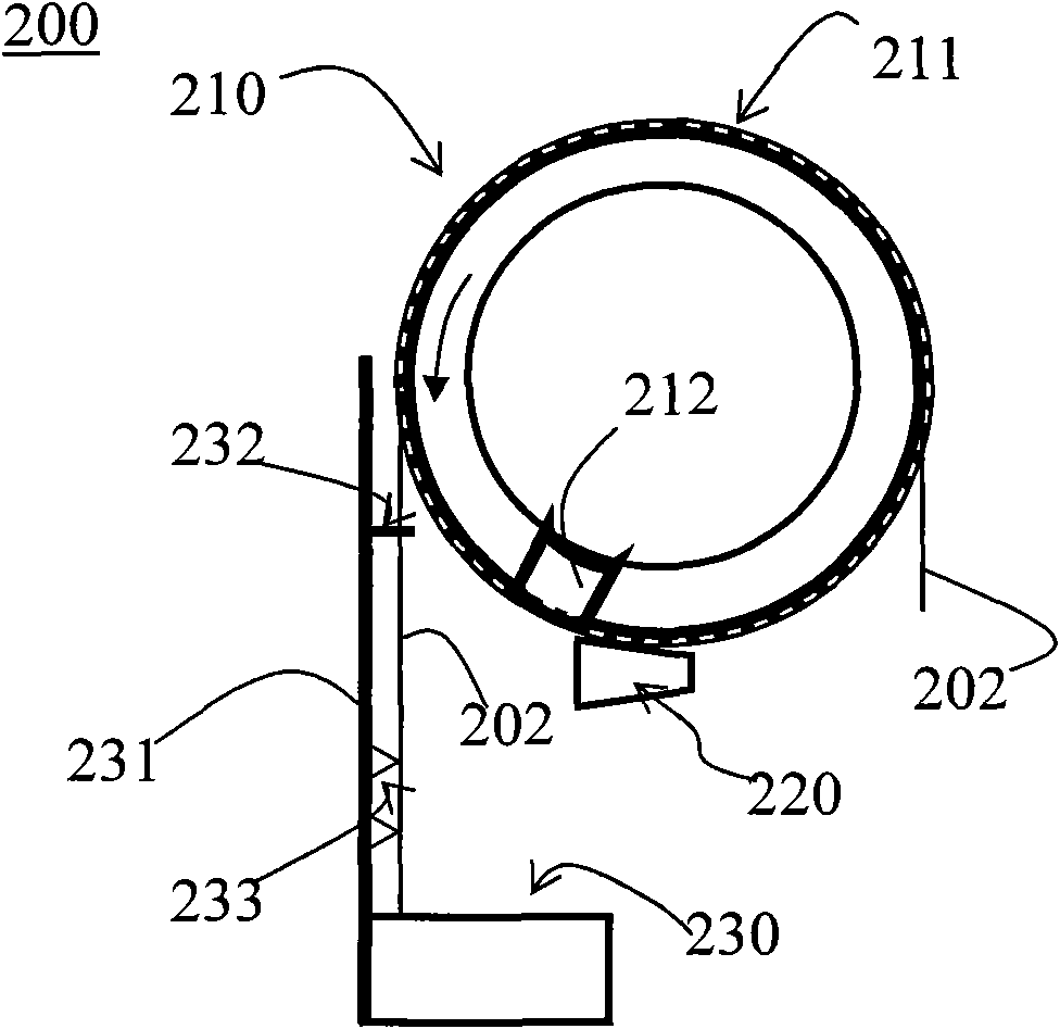 Release paper recovering device