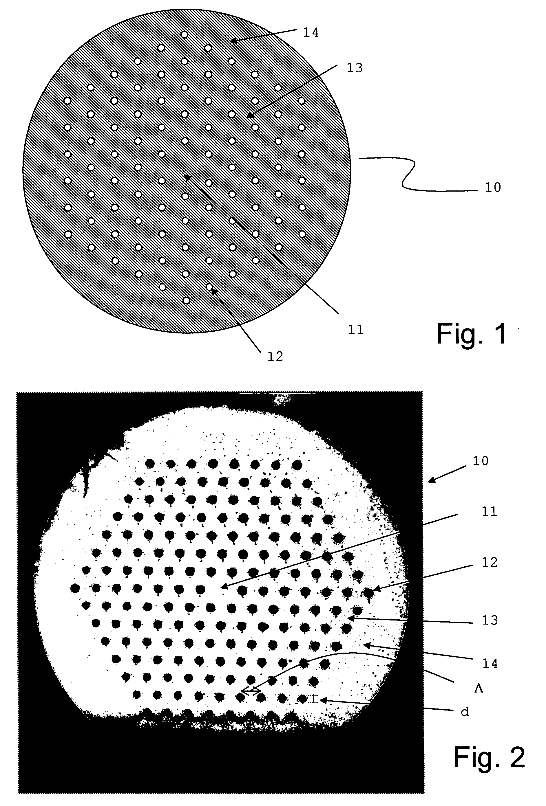 Liquid crystal infiltrated optical fibre, method of its production, and use thereof