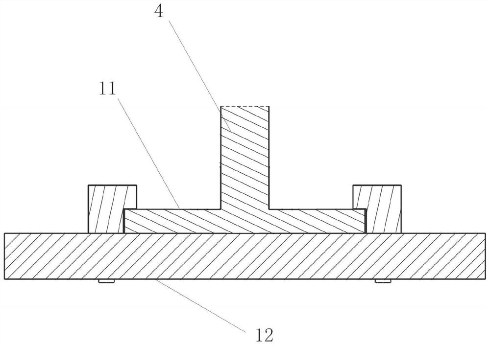 Installing device for air spring buffer block