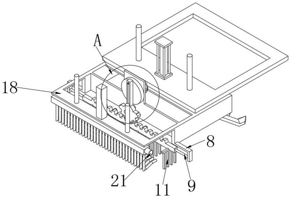 Soil turning device for crop planting and working method thereof