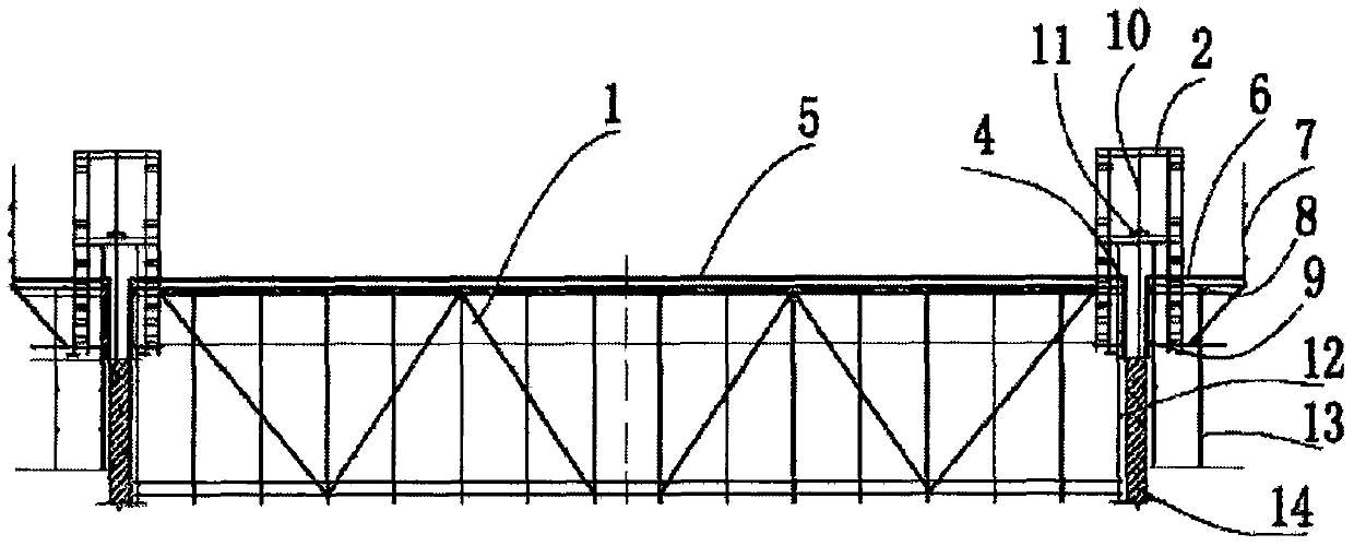 Sliding formwork construction method