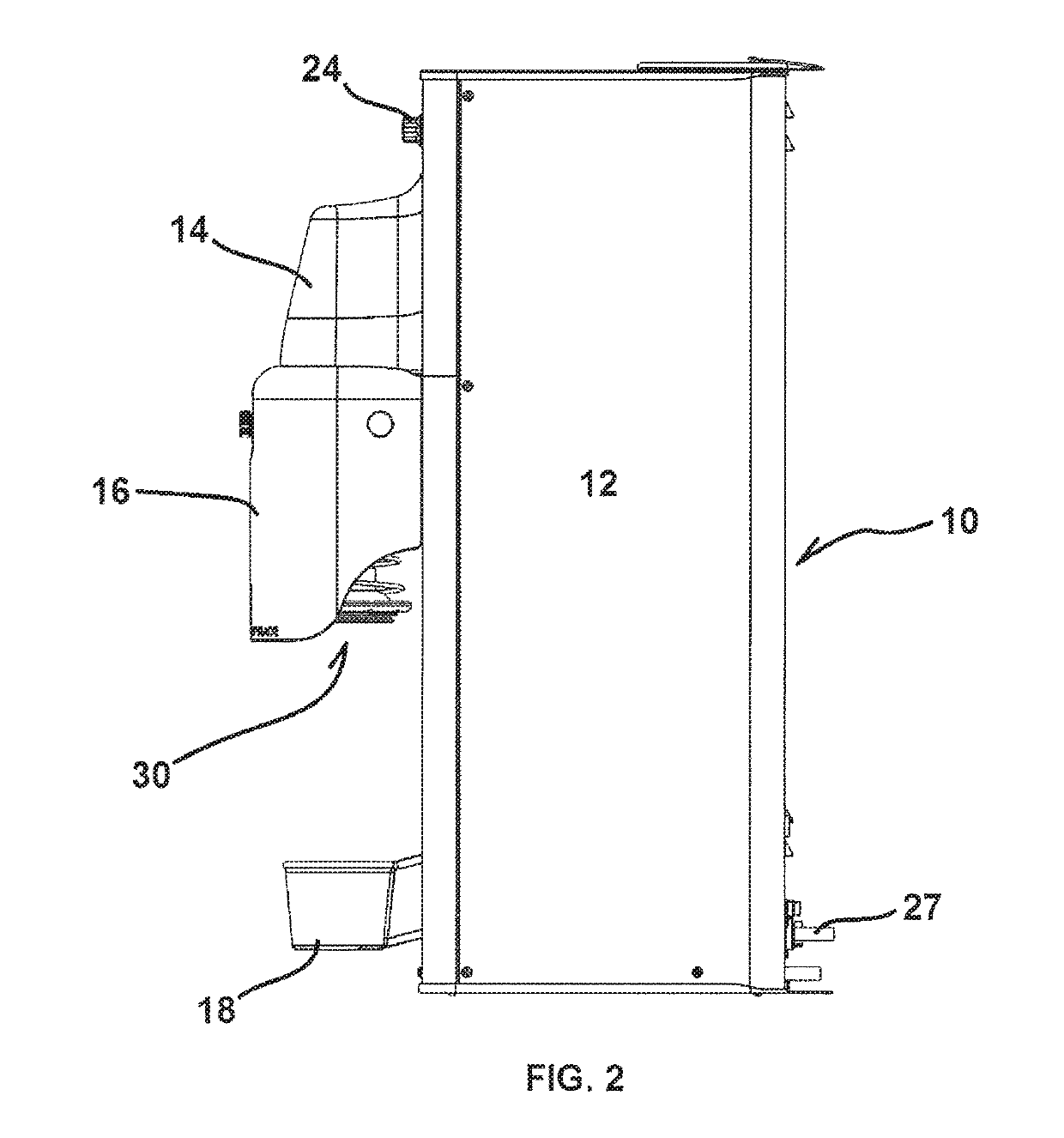 Blender with removable spindle and monitored reservoir