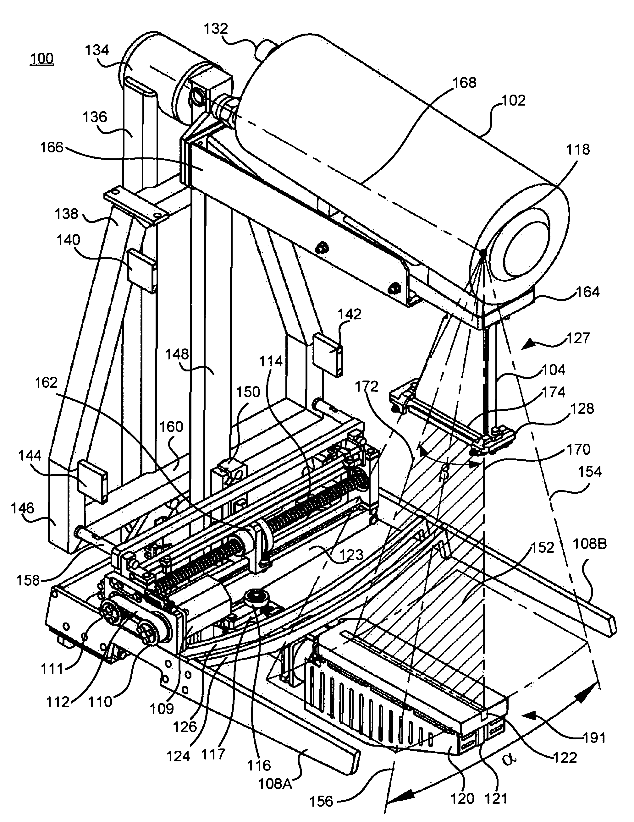 Digital mammography scanning system