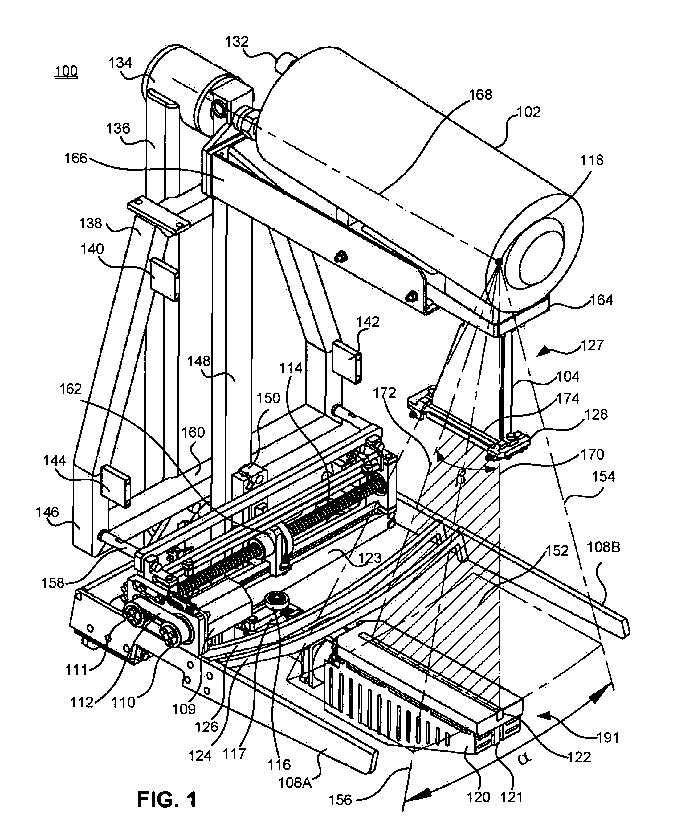 Digital mammography scanning system