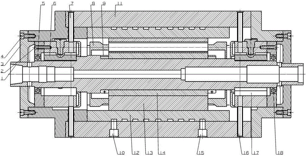 Electric main shaft based on dynamic-pressure sliding bearings