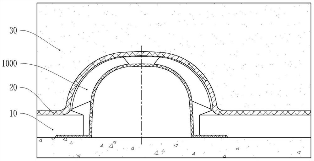 Rainwater rapid drainage system