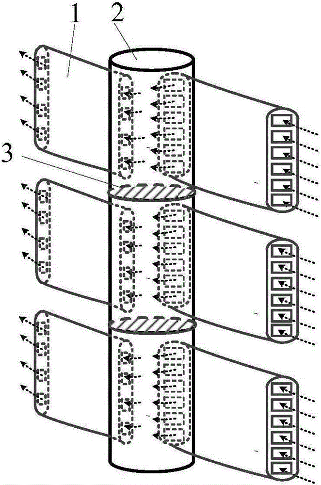 Microchannel flat tube wound heat exchanger with variable hydraulic diameter in the same flow path