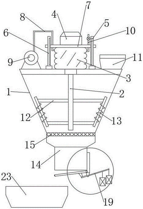 Chemical material stirring reaction kettle utilizing lever balance principle