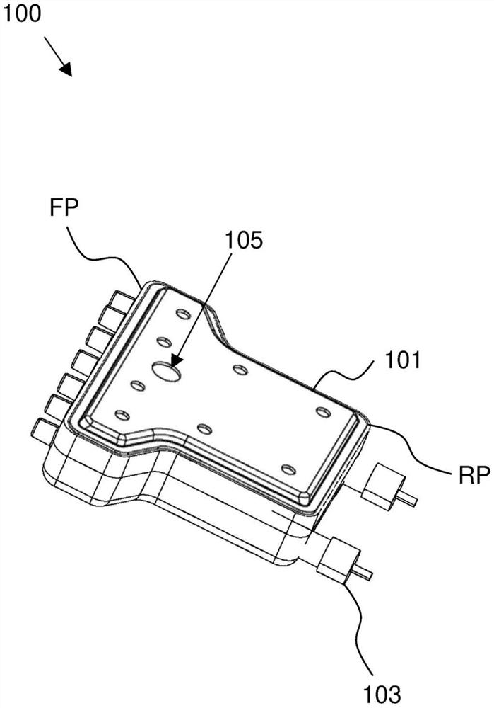 Steam generator having steam chamber and metering orifice arranged near rear of steam chamber