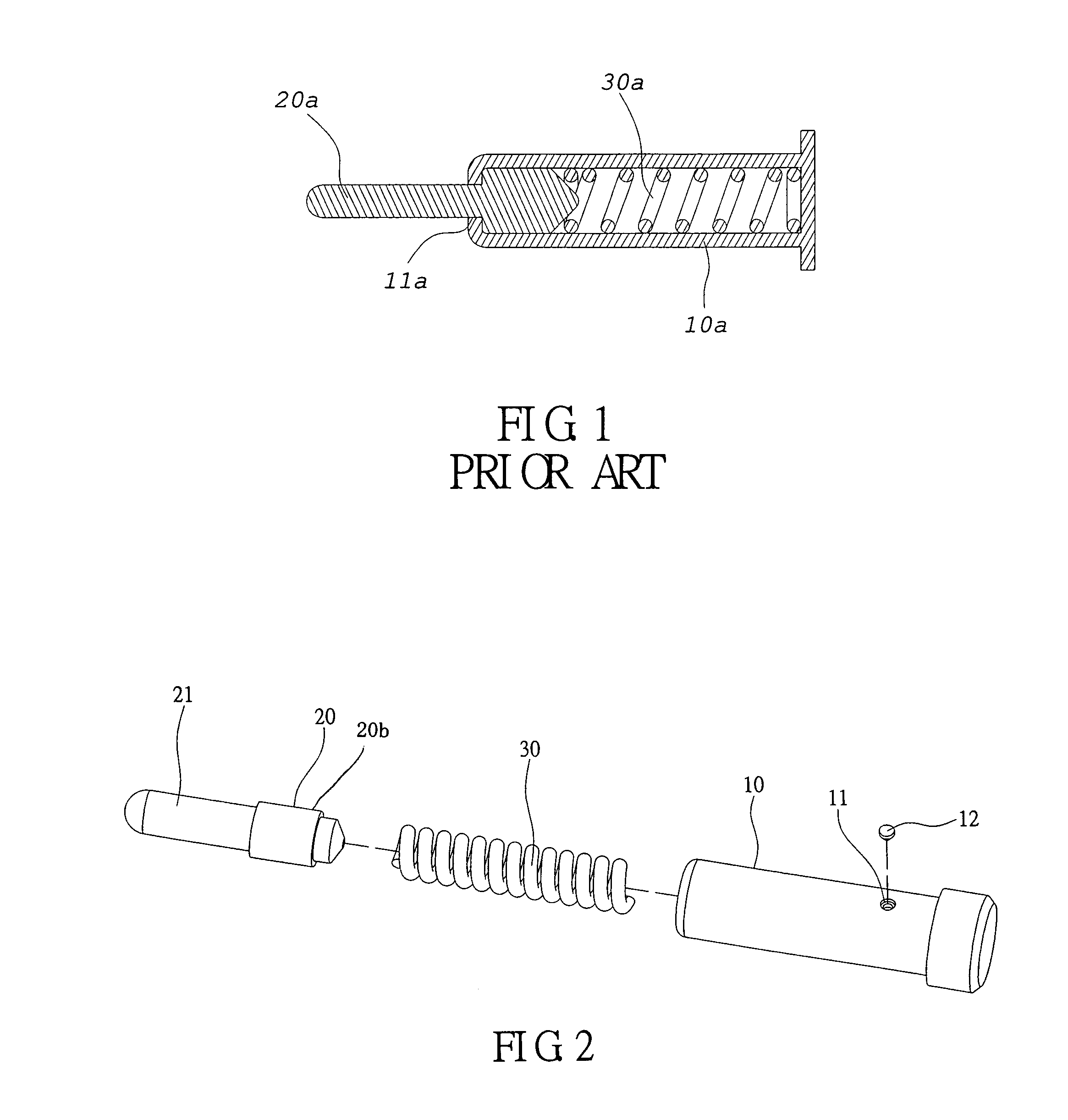 Compressible pin assembly