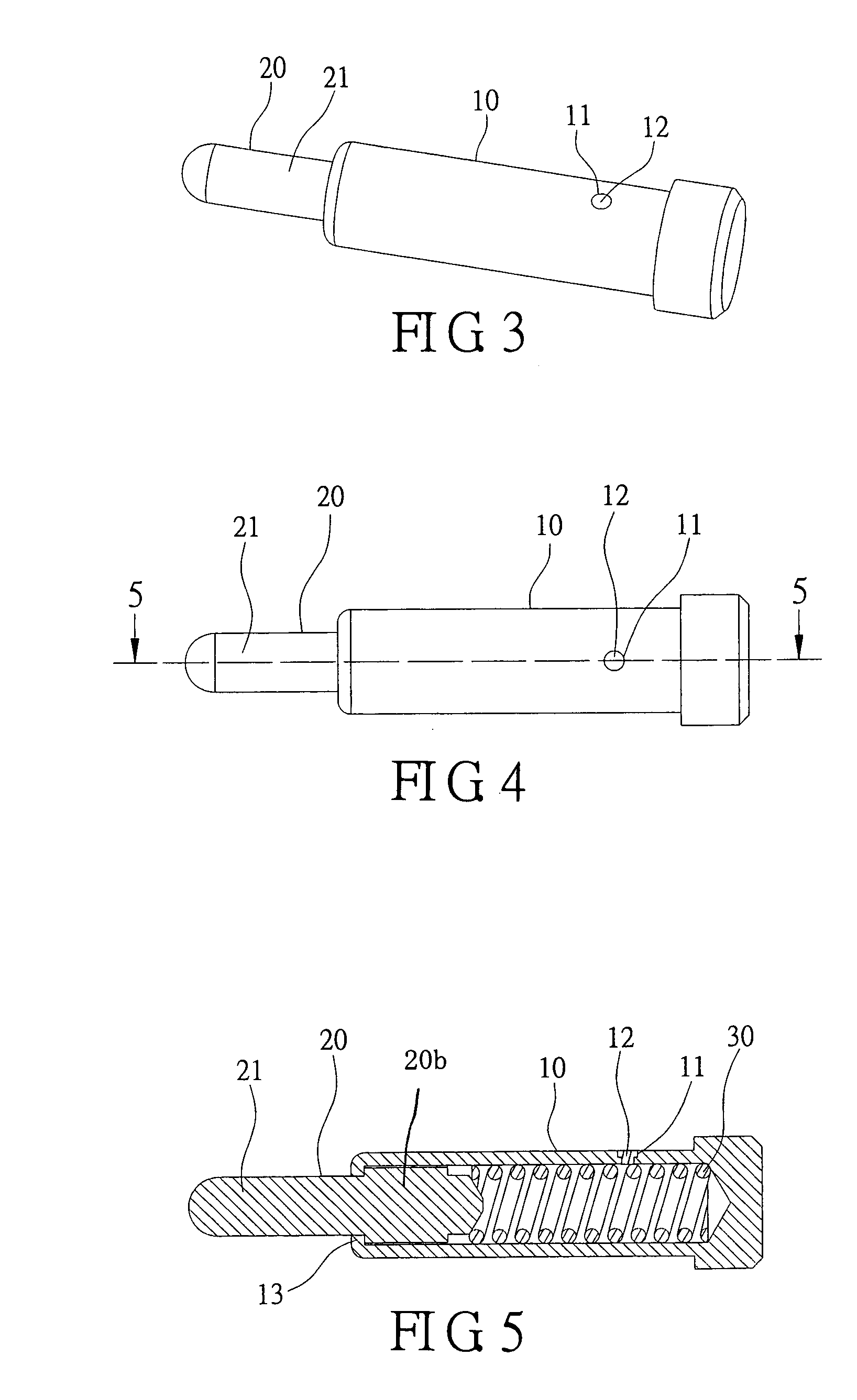 Compressible pin assembly