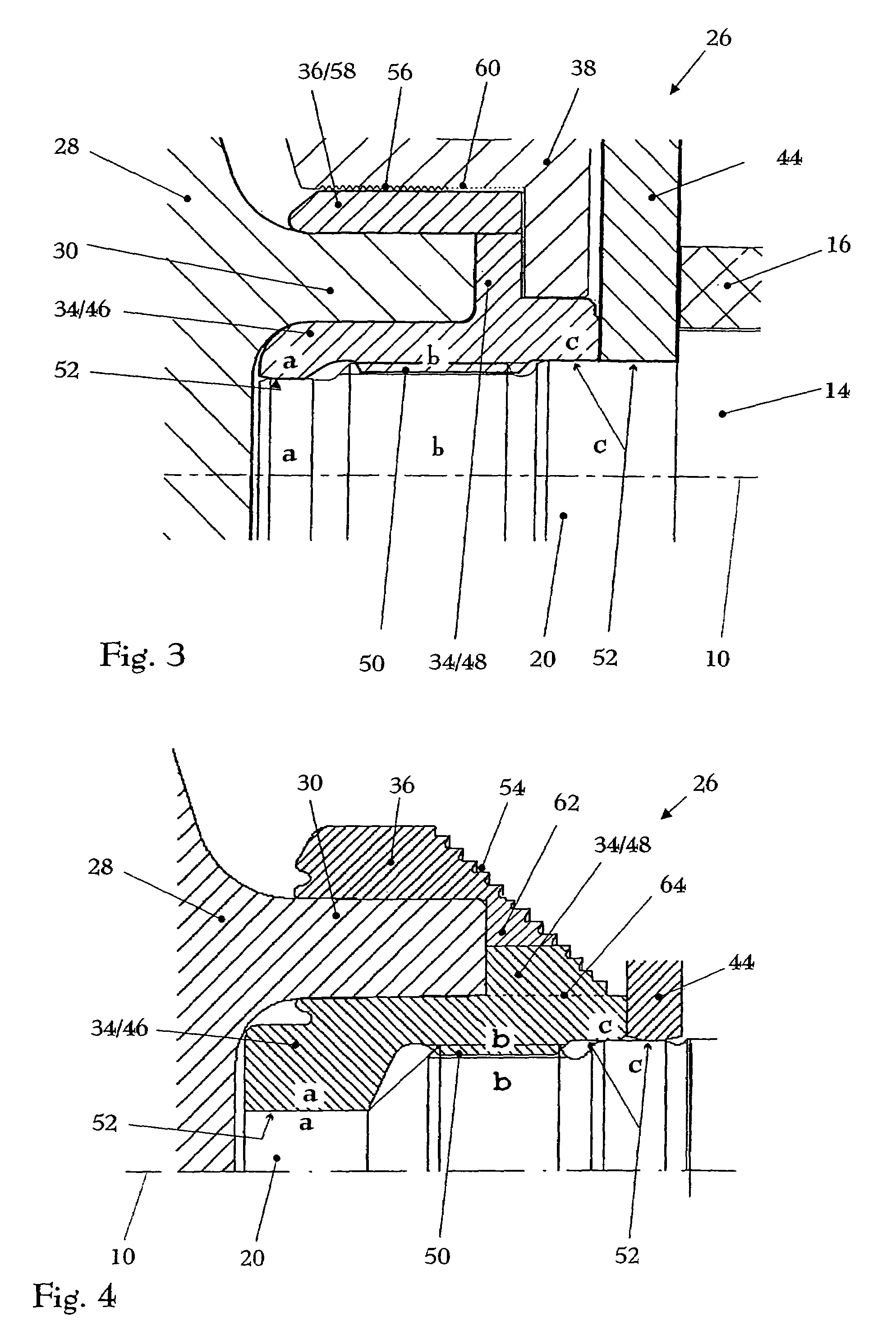 Fastening arrangement for an impeller on a shaft