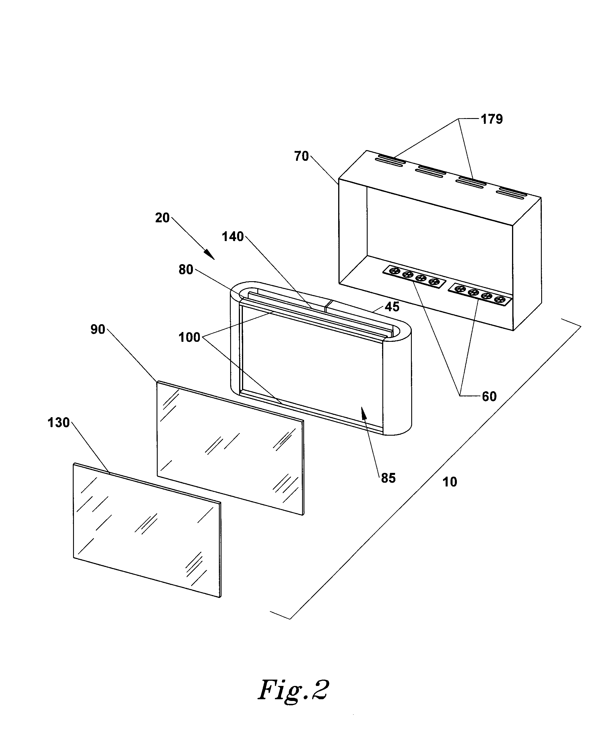 Isolated Cooling System Having an Insulator Gap and Front Polarizer