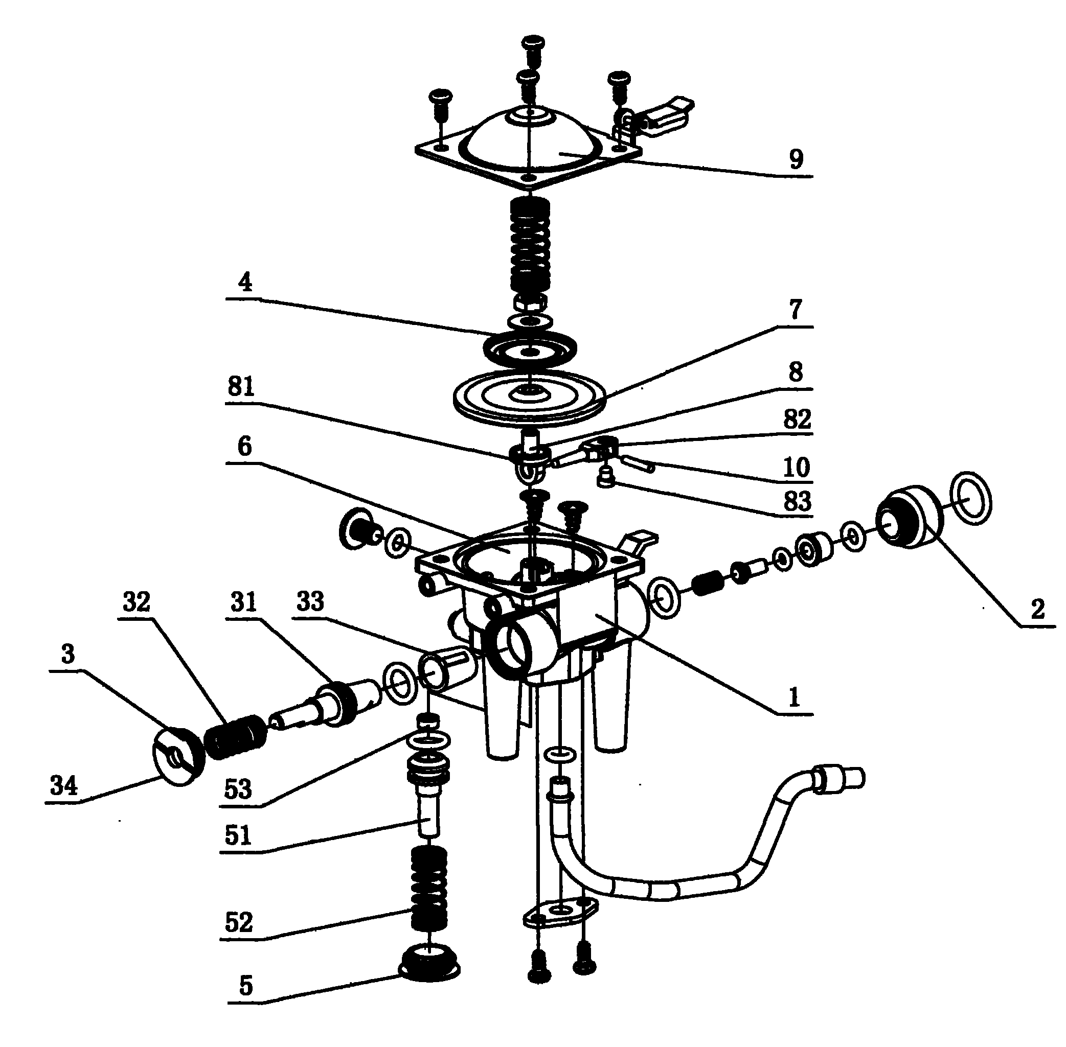 Gas clamping valve