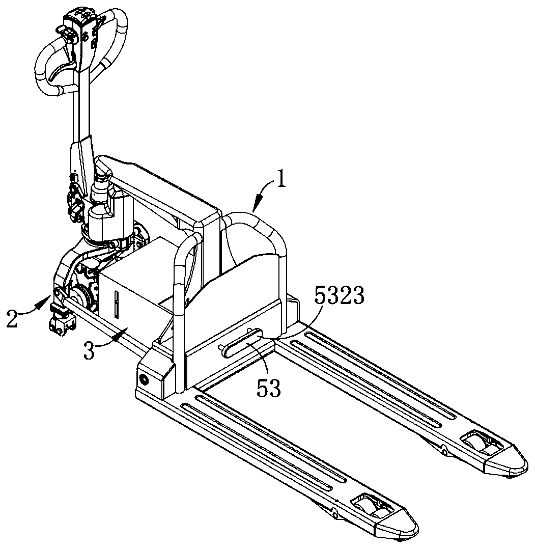 A forklift with automatic cooling function