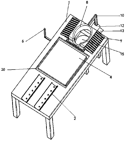 A medical massage bed