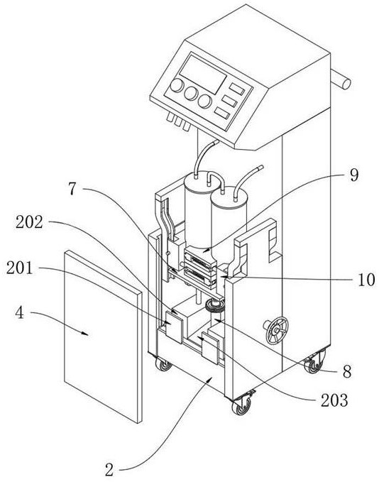 Gastric lavage device for digestive department