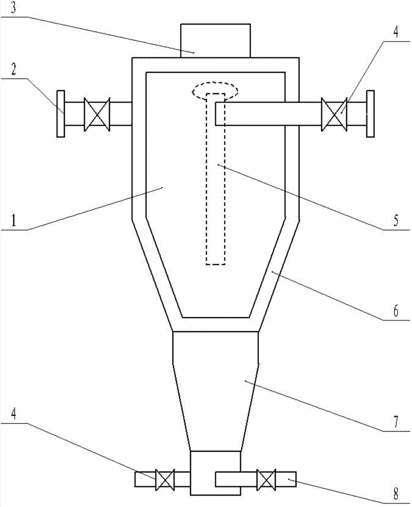 Electrolytic manganese dioxide cyclone separator