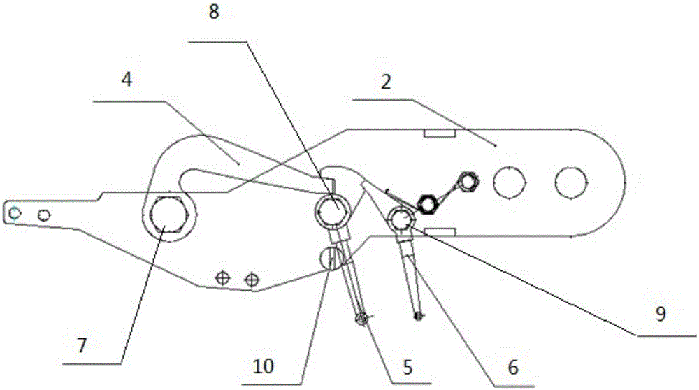 Hanging mechanism used between ship and highline cable