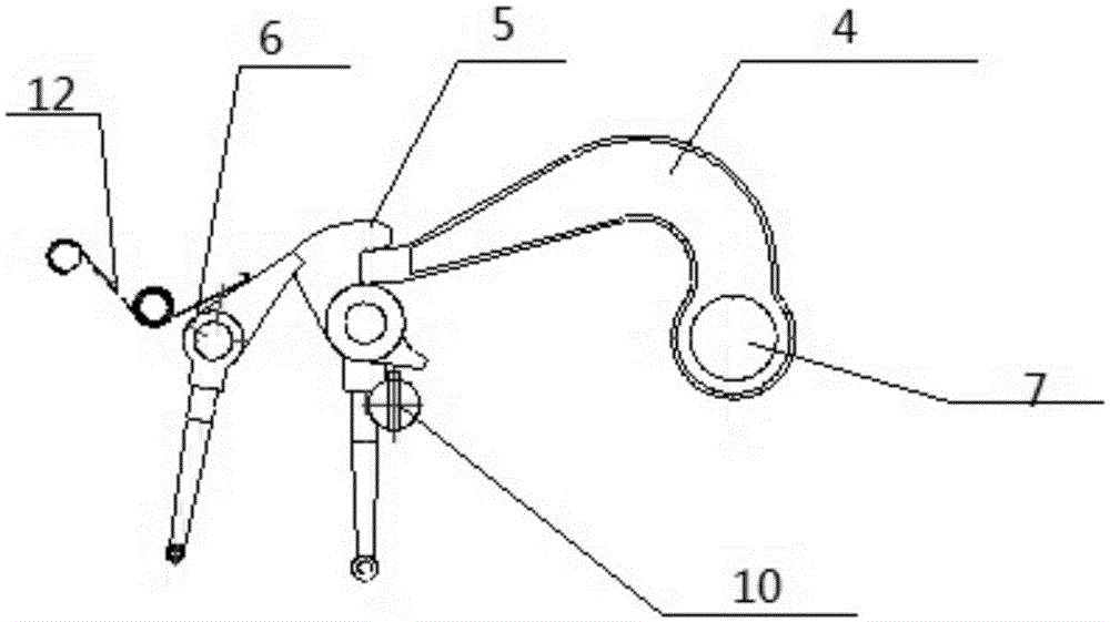 Hanging mechanism used between ship and highline cable