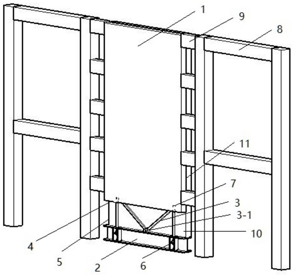 A self-resetting rocking wall and building with buckling-constrained shape memory alloy rods