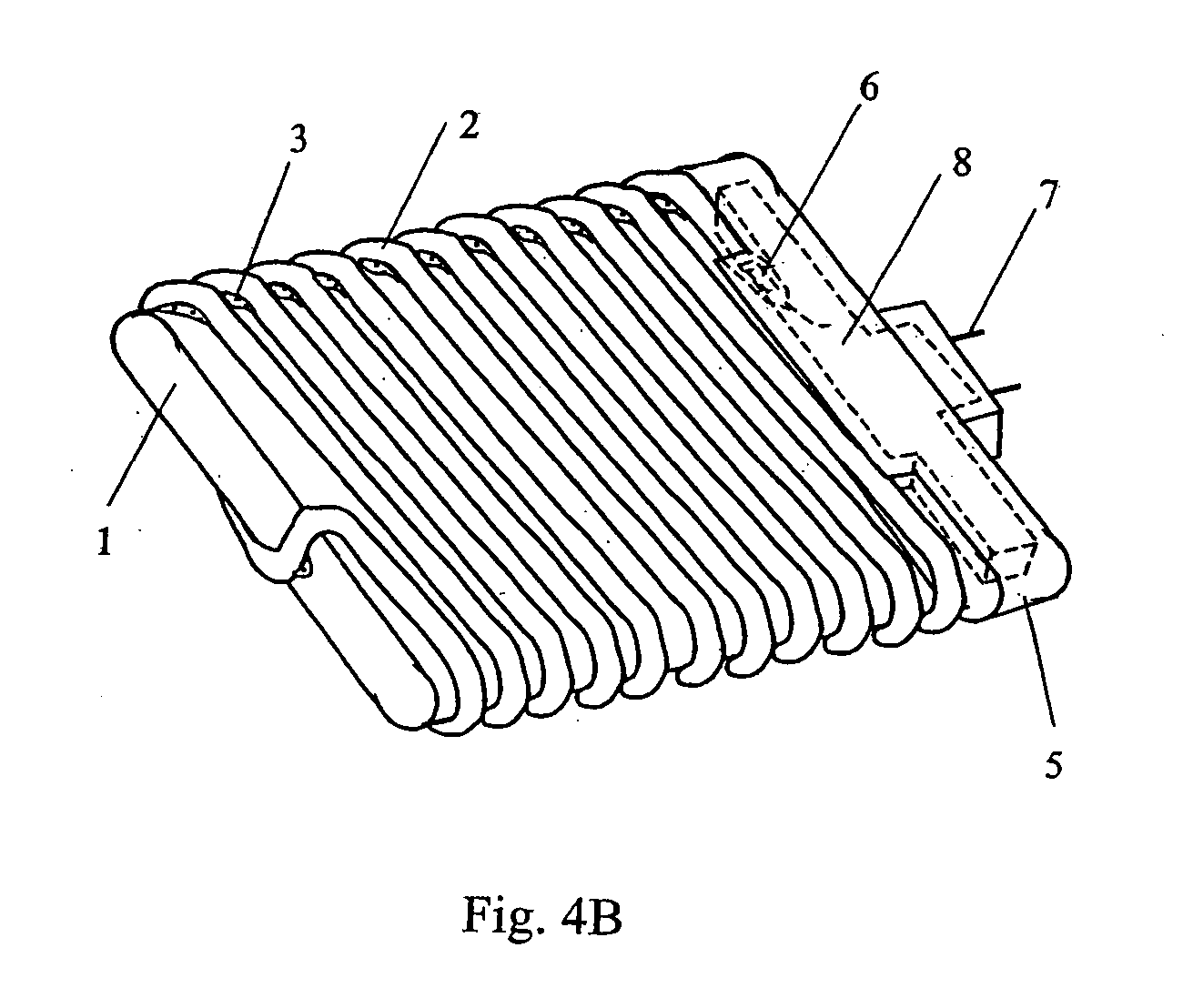 Gas discharge fluorescent device with lamp support