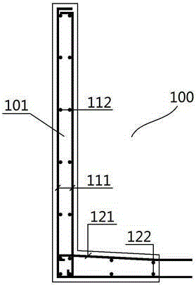 L-shaped concrete cable trench prefabricated component and production technology