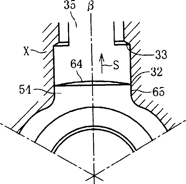 Tripod uniform-motion universal joint and method for manufacturing same