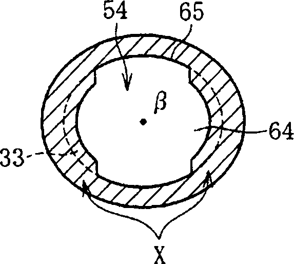 Tripod uniform-motion universal joint and method for manufacturing same