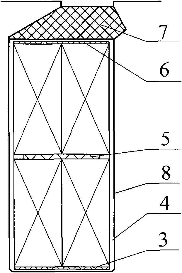 Stator core with winding for medium-sized low-voltage variable-frequency motor