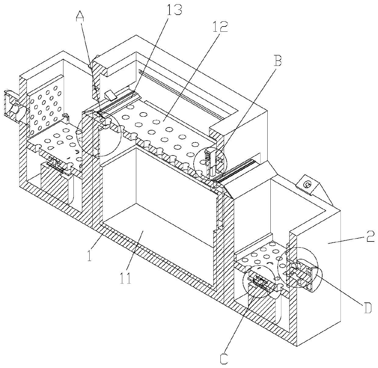 Urban waste classified recovery device for municipal engineering