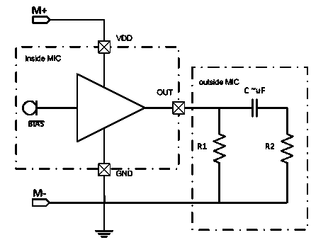 Two-line MEMS microphone