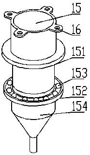 Rotating cantilever type 3D printer with one-key locking function