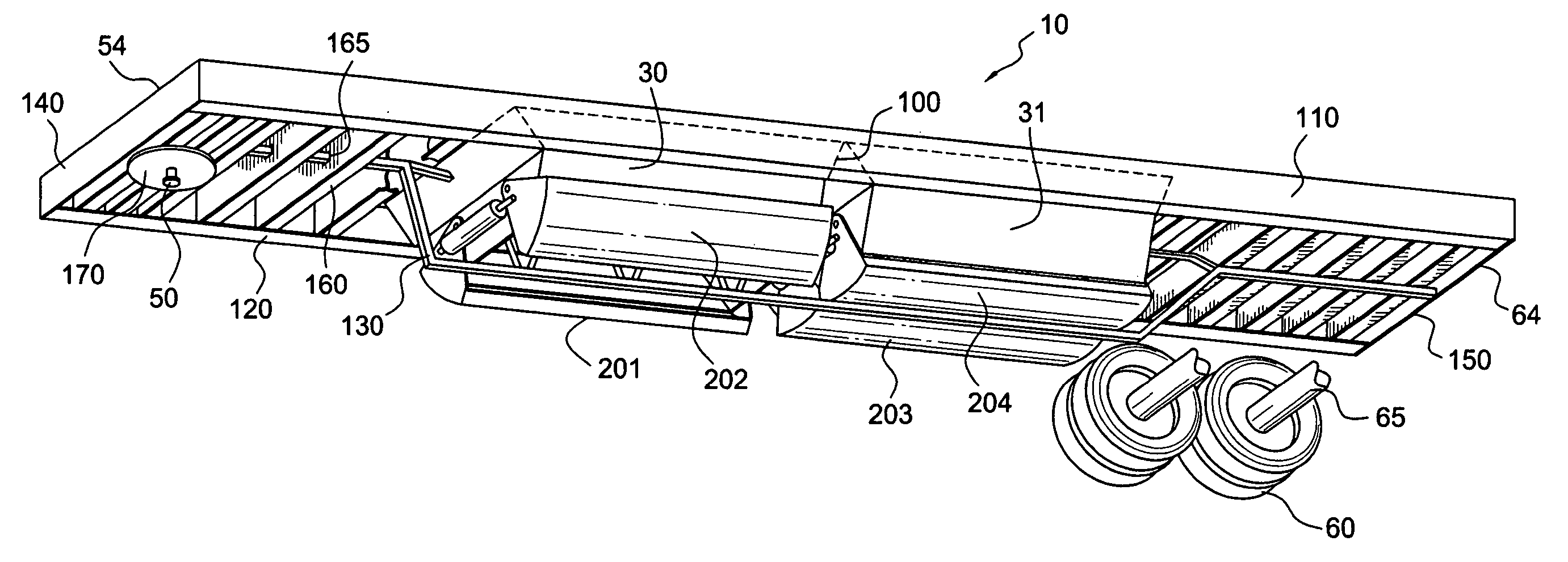 Monolithic dual-purpose trailer