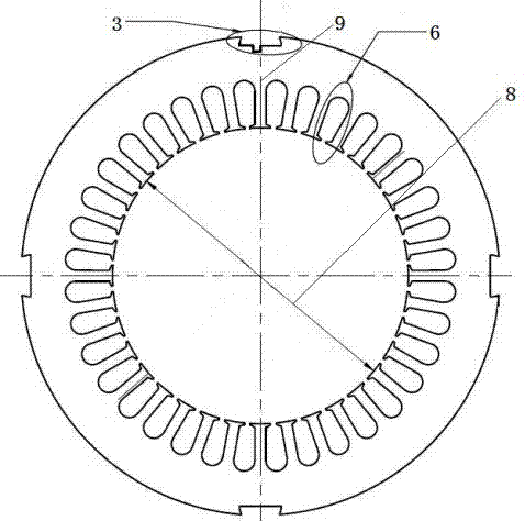 Ultra energy efficient 1500-w six-pole three-phase asynchronous motor