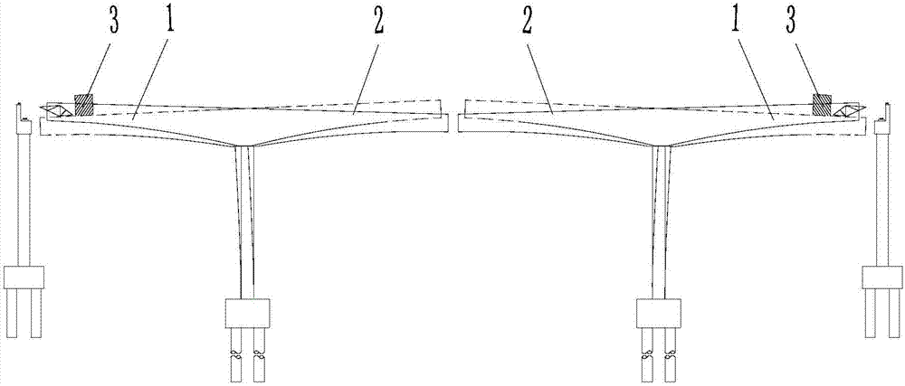 T structure closure pouring method for mountainous-area high-pier large-span continuous rigid-frame bridge