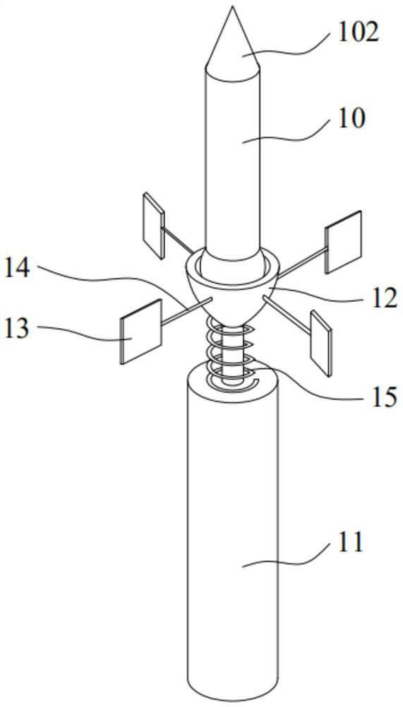 Variable-gap lightning arrester and lightning protection device