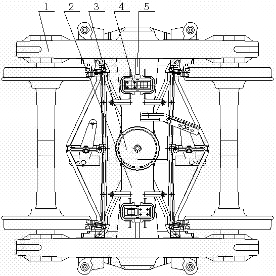 Anti-loosening steering frame of railway vehicle