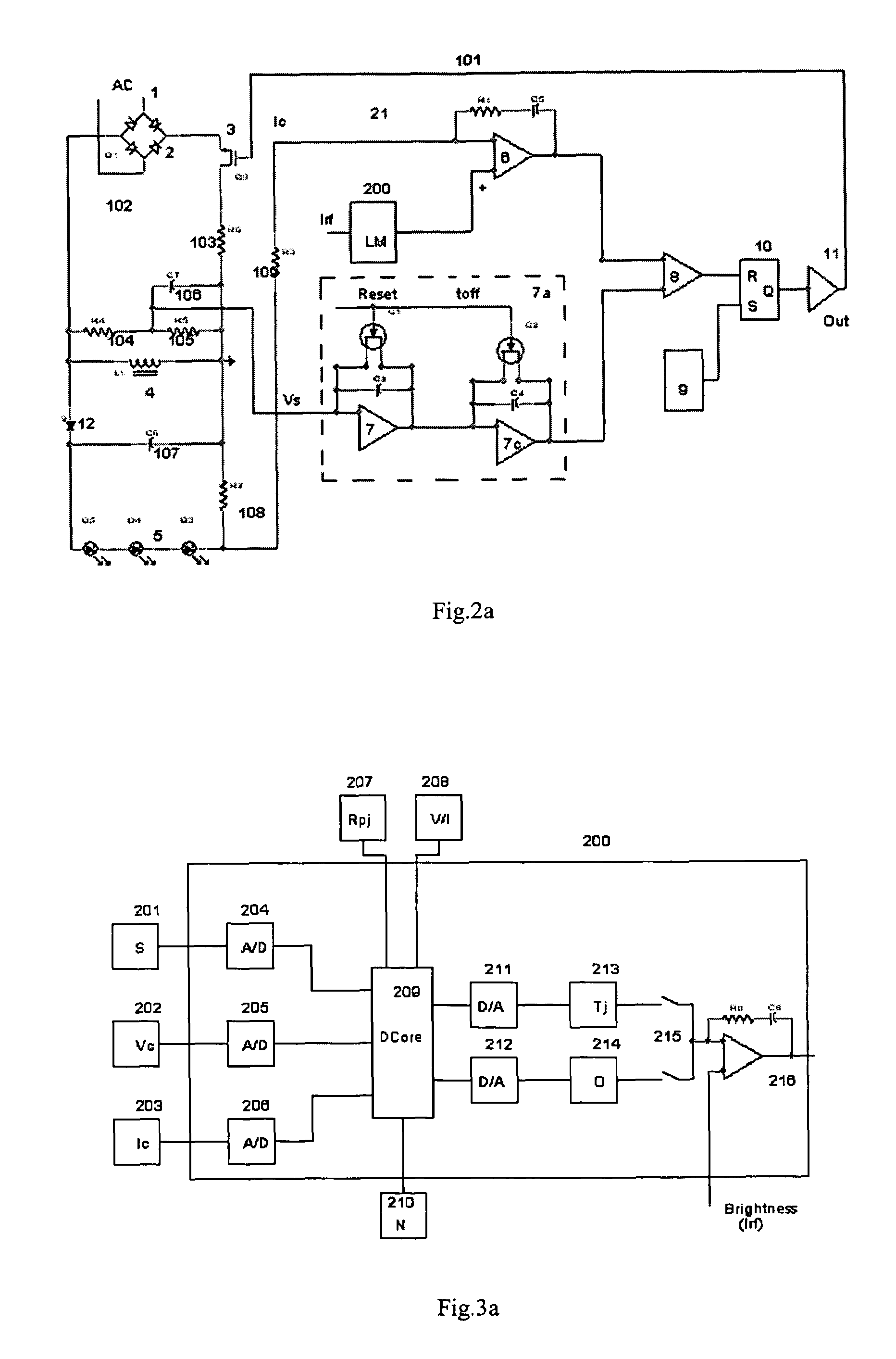 Off line LED driver with integrated synthesized digital optical feedback