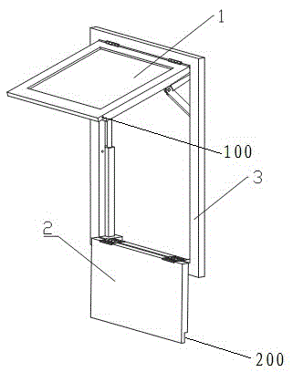 Split overturning type break-in area of passenger car and use method of split overturning type break-in area