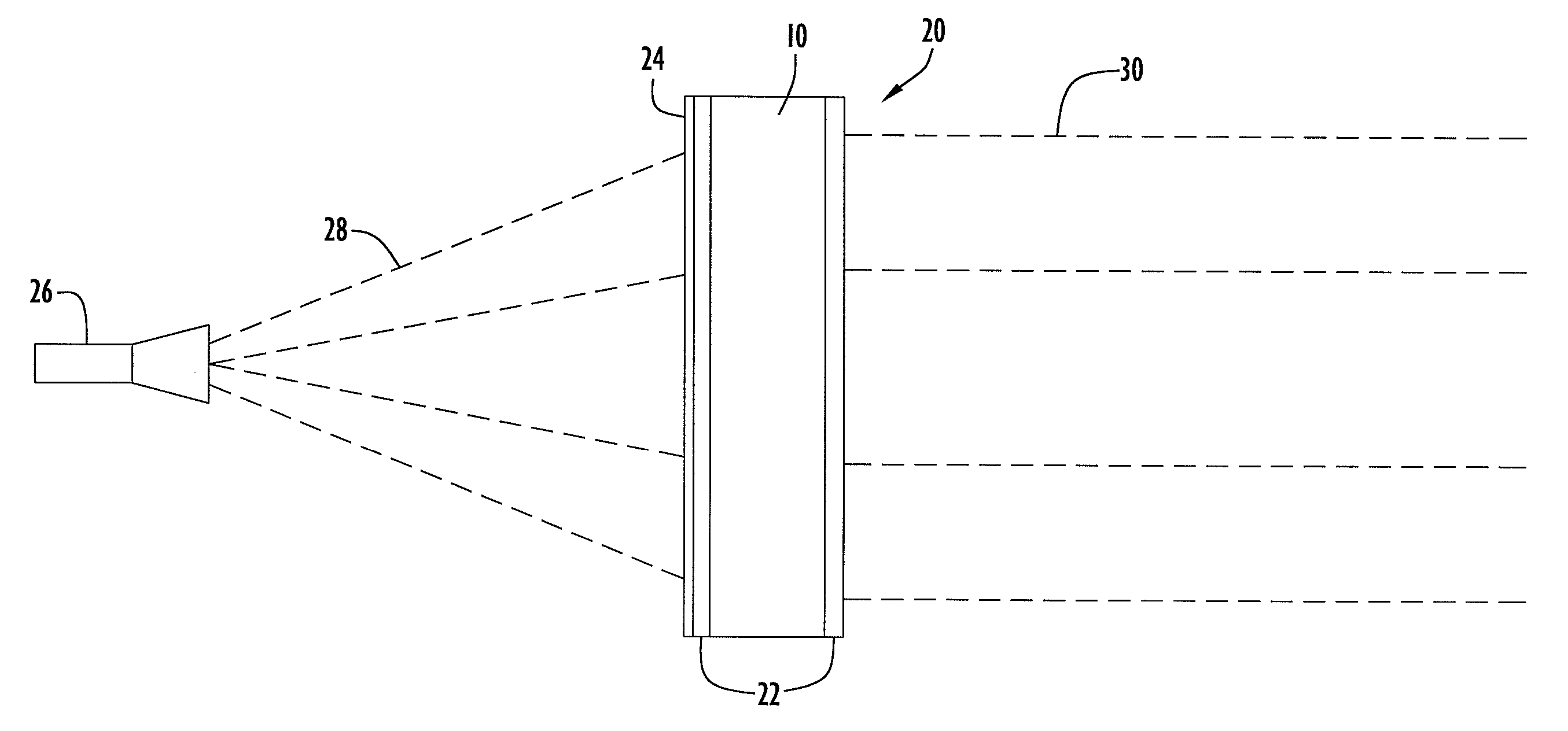 Radio Frequency Lens and Method of Suppressing Side-Lobes