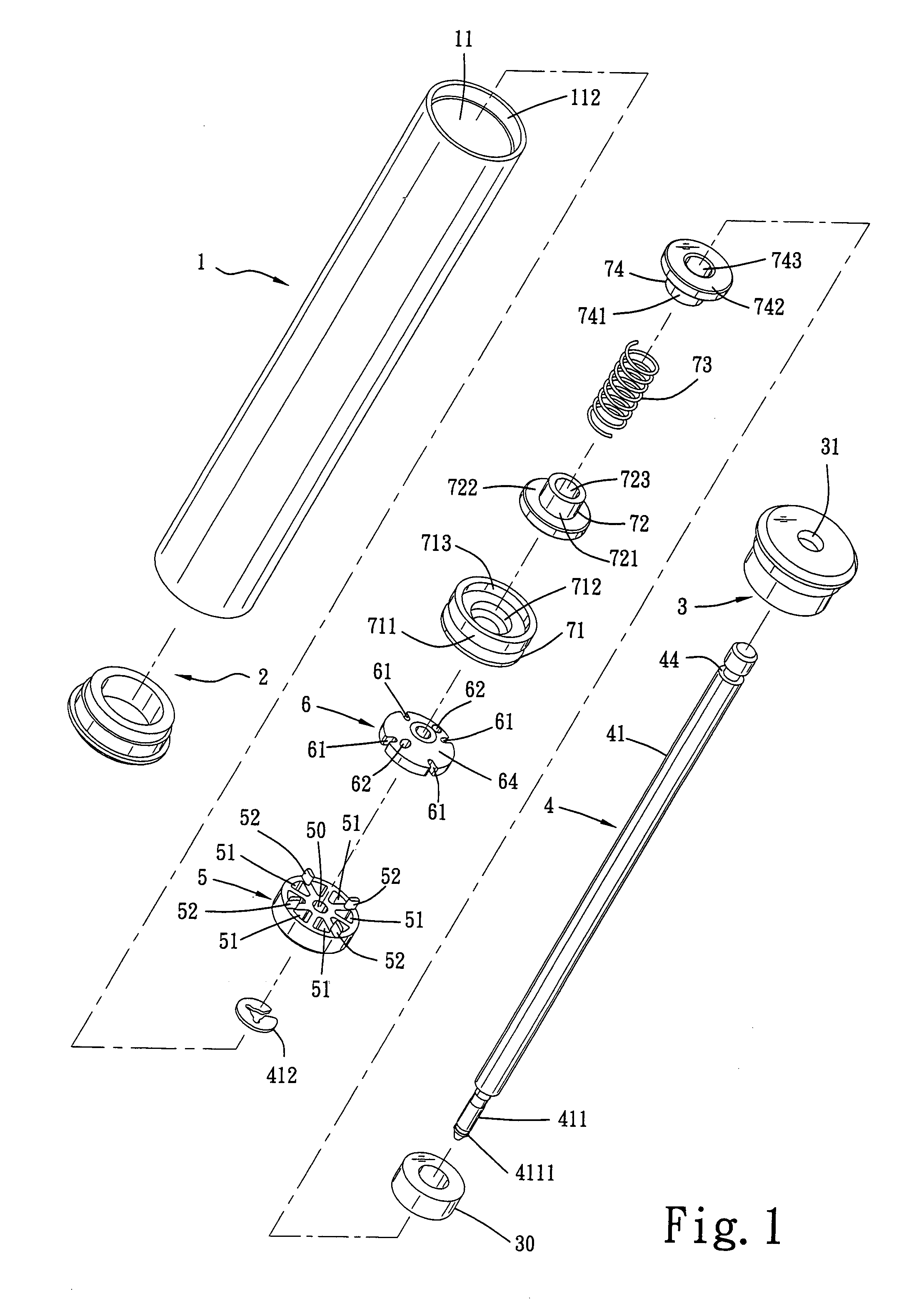 Hydraulic damping device for drawer