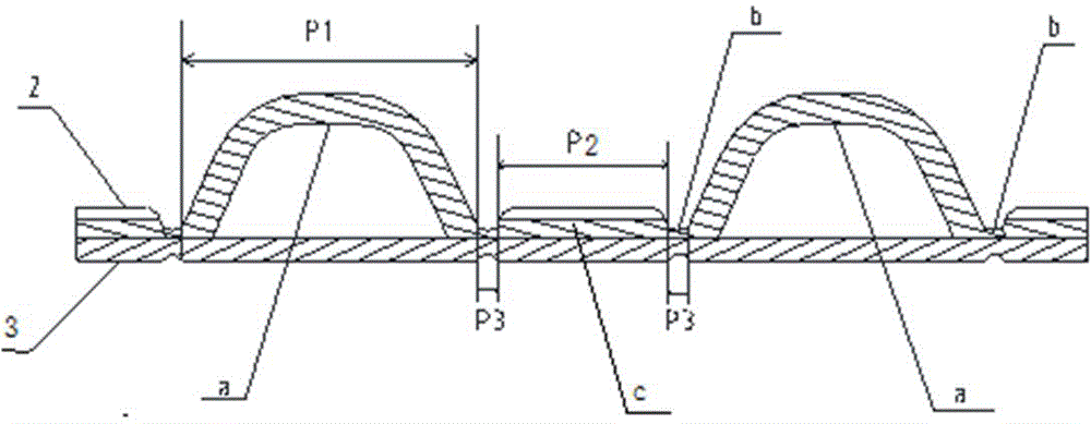 Composite sheet for absorbing type sanitary product