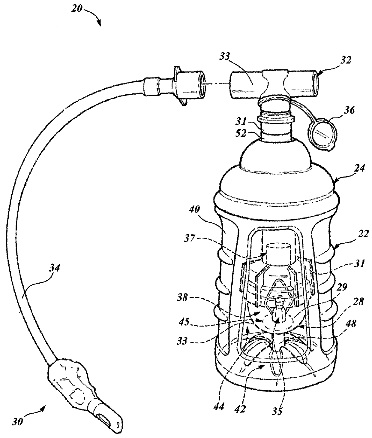 Thermal material nebulizing system